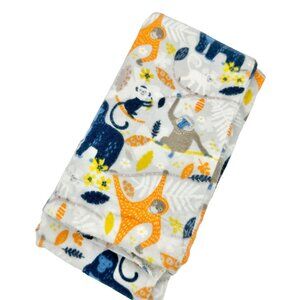 Fleece Pillowcase Jungle Animals Soft Cozy Warm Vibrant Colors Monkeys